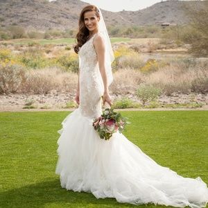 Pronovias wedding dress. FREE VEIL INCLUDED